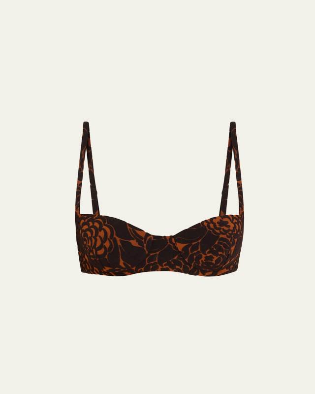 Sandflower Floral Dawn Balconette Bikini Top